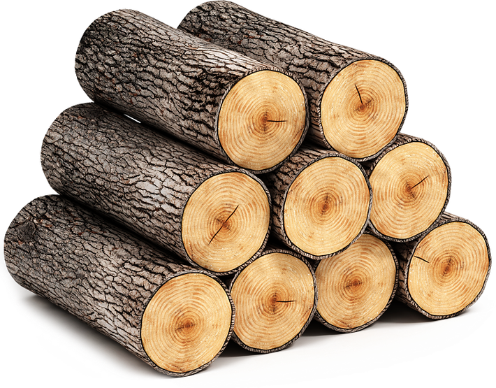 Bois bûche prêt pour le chauffage